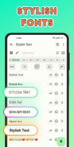 اسکرین شات 2 برنامه Stylish Text - Fonts Keyboard