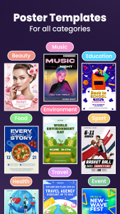 اسکرین شات 2 برنامه Poster Maker - Flyer Maker
