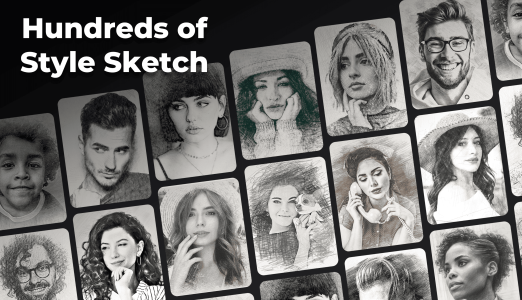 اسکرین شات 1 برنامه Pencil Sketch Photo Editor