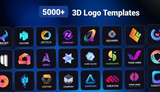 اسکرین شات 1 برنامه 3D Logo Maker: AI Logo Creator