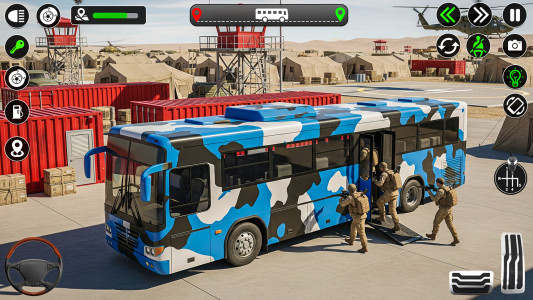 اسکرین شات 1 بازی Army Bus Transporter Coach Fun