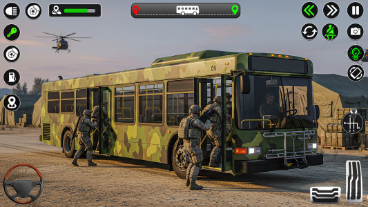 اسکرین شات 3 بازی Army Bus Transporter Coach Fun