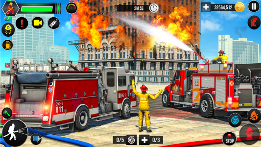 اسکرین شات 3 بازی Firefighter: FireTruck Games