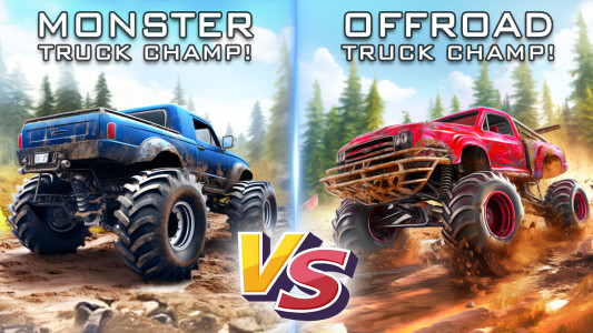 اسکرین شات 1 بازی Monster Truck Stunt -Car Crash