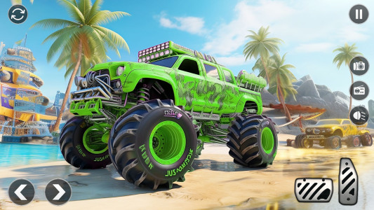 اسکرین شات 5 بازی Monster Truck Stunt -Car Crash