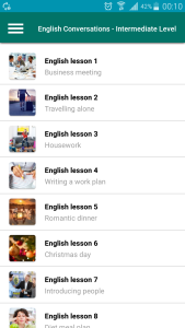 اسکرین شات 2 برنامه Learn English Conversation