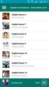 اسکرین شات 3 برنامه Learn English Conversation