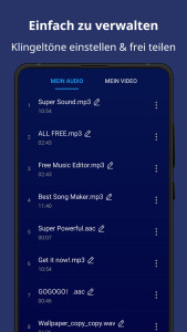 اسکرین شات 5 برنامه Musik Schneiden & Audio-Editor