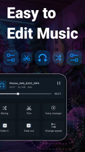 اسکرین شات 2 برنامه SuperSound: Audio Editor & Cut