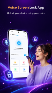 اسکرین شات 1 برنامه Voice Screen Lock App
