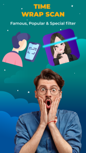 اسکرین شات 1 برنامه Time Warp Scan Cam&Face Filter