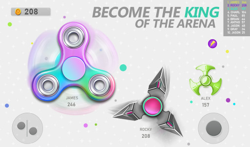اسکرین شات 2 بازی Realtime Fidget Spinner Games