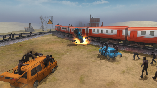 اسکرین شات 3 بازی Train shooting - Zombie War