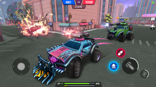 اسکرین شات 5 بازی Battle Cars: Nitro PvP Shooter
