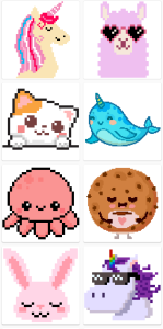 اسکرین شات 8 برنامه Kawaii Color by Number Pixel