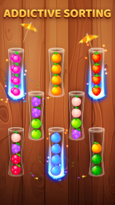 اسکرین شات 3 بازی Color Ball Sort Wooden Puzzle