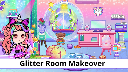 اسکرین شات 1 بازی Tizi Glitter House Design Game