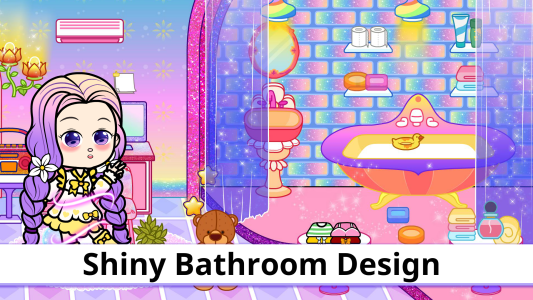اسکرین شات 5 بازی Tizi Glitter House Design Game