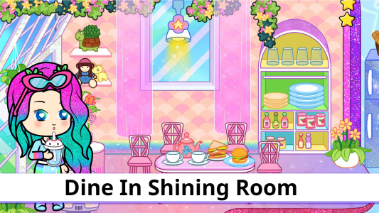 اسکرین شات 6 بازی Tizi Glitter House Design Game