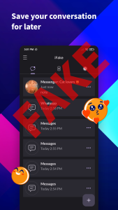اسکرین شات 3 برنامه iFake: Fake Chat Messages