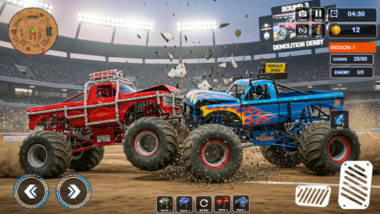 اسکرین شات 3 بازی 4x4 Monster Truck Game - Derby