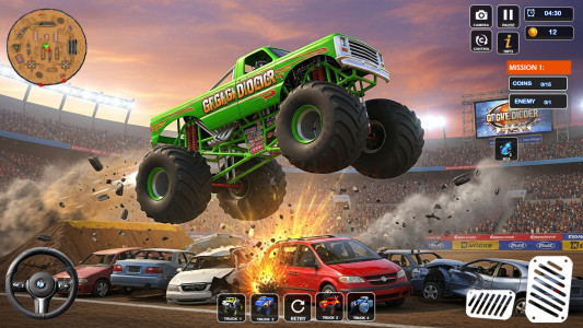 اسکرین شات 8 بازی 4x4 Monster Truck Game - Derby