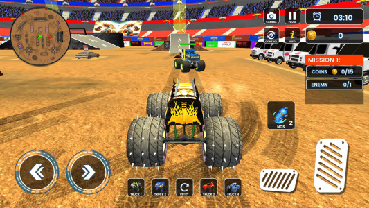 اسکرین شات 5 بازی 4x4 Monster Truck Game - Derby