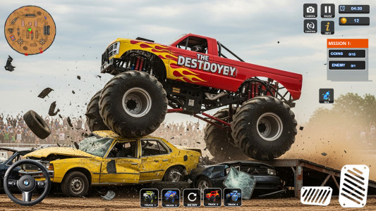 اسکرین شات 7 بازی 4x4 Monster Truck Game - Derby
