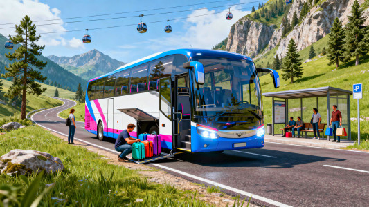 اسکرین شات 4 بازی Indian Bus Game: Bus Simulator