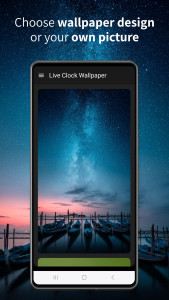 اسکرین شات 1 برنامه Clock Live Wallpaper
