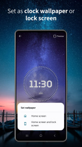 اسکرین شات 5 برنامه Clock Live Wallpaper