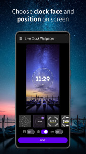 اسکرین شات 3 برنامه Clock Live Wallpaper