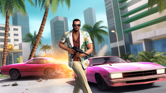 اسکرین شات 1 بازی Miami Gangster Crime City Game