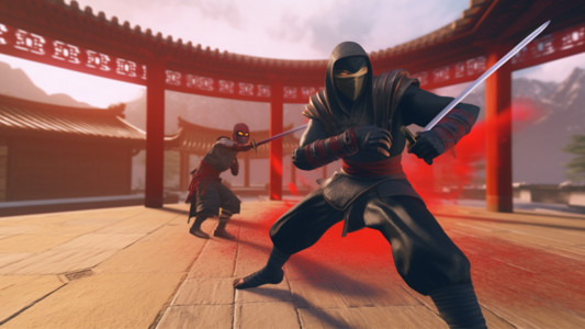 اسکرین شات 7 بازی Shadow Ninja Fighting 3D Game