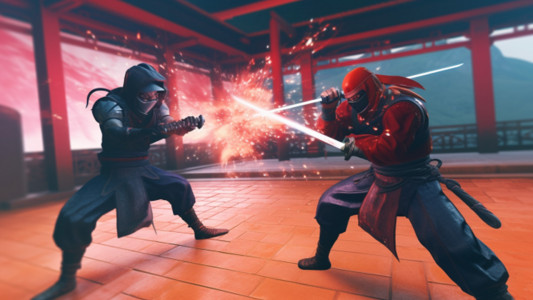 اسکرین شات 3 بازی Shadow Ninja Fighting 3D Game