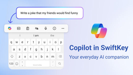 اسکرین شات 1 برنامه Microsoft SwiftKey AI Keyboard