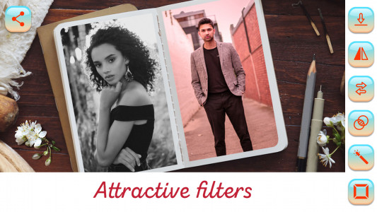 اسکرین شات 2 برنامه Photo Book Dual Picture Maker