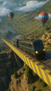 اسکرین شات 6 بازی Train Ramp Jumping
