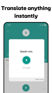 اسکرین شات 2 برنامه Talking Translator - Languages