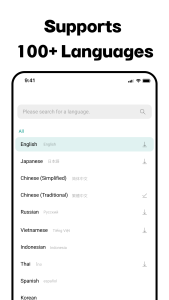 اسکرین شات 4 برنامه Talking Translator - Languages