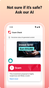 اسکرین شات 4 برنامه Trend Micro ScamCheck