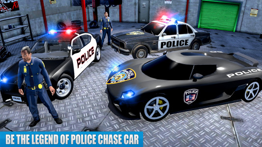 اسکرین شات 4 برنامه US Police Car driving Chase 3D