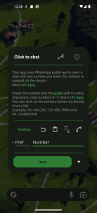 اسکرین شات 1 برنامه Click to chat