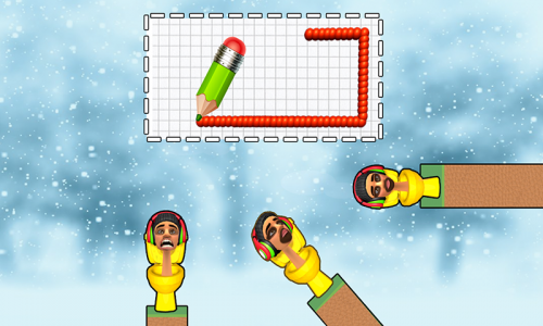 اسکرین شات 5 بازی Draw To Smash : Toilet Puzzle