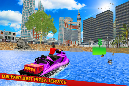 اسکرین شات 1 بازی Pizza Delivery Jet Ski Fun