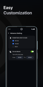 اسکرین شات 5 برنامه Flash On Call - Flash Alert