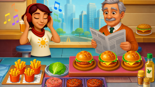 اسکرین شات 4 بازی Cooking Blast: Restaurant Game