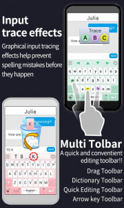 اسکرین شات 3 برنامه TS Big Keyboard [4Languages]