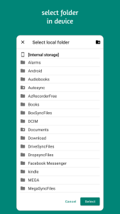 اسکرین شات 2 برنامه Autosync - File Sync & Backup