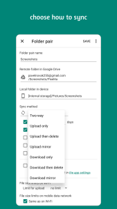 اسکرین شات 4 برنامه Autosync - File Sync & Backup